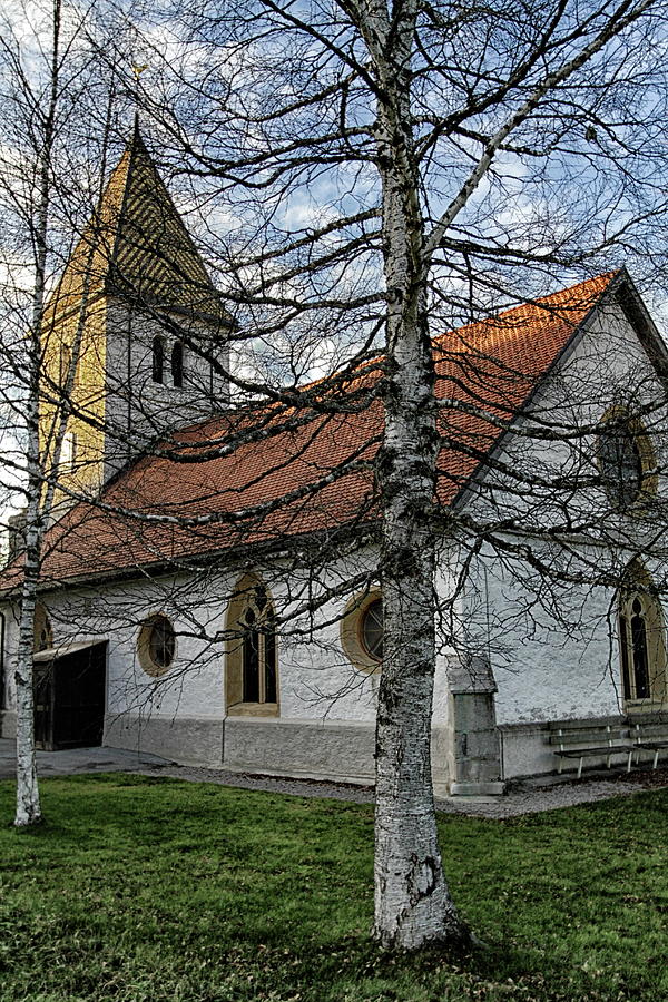 church in Brevine, Switzerland Photograph