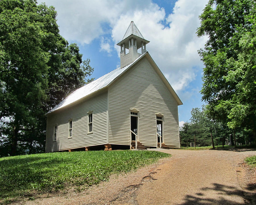 Church in Cades Cove Photograph by Vic Montgomery