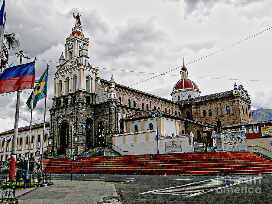 Church In Cotacachi, Ecuador Photograph by Al Bourassa