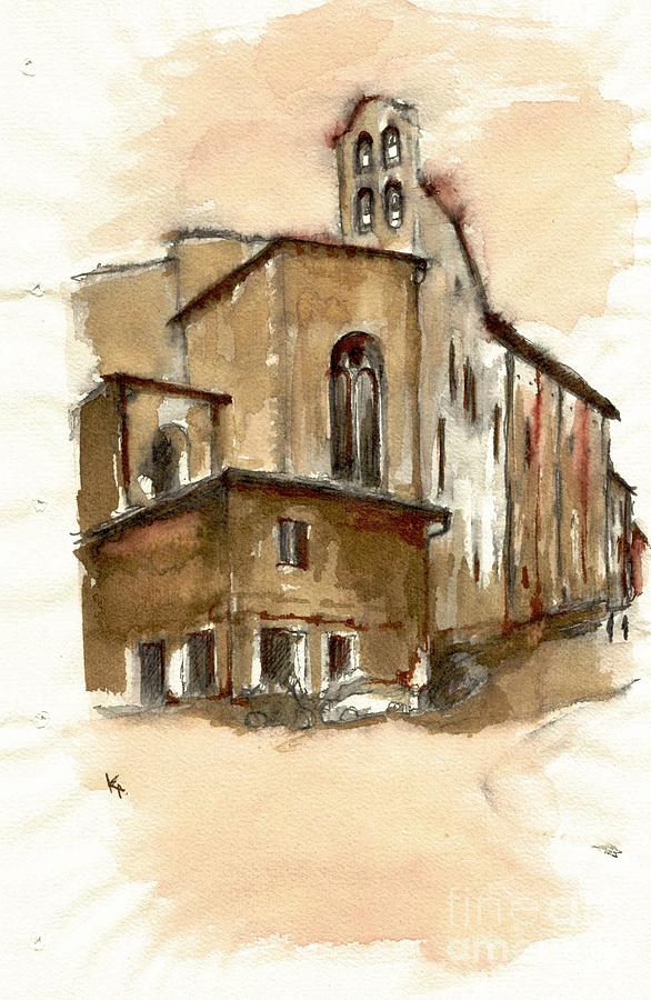 Church in Florence Painting by Karina Plachetka