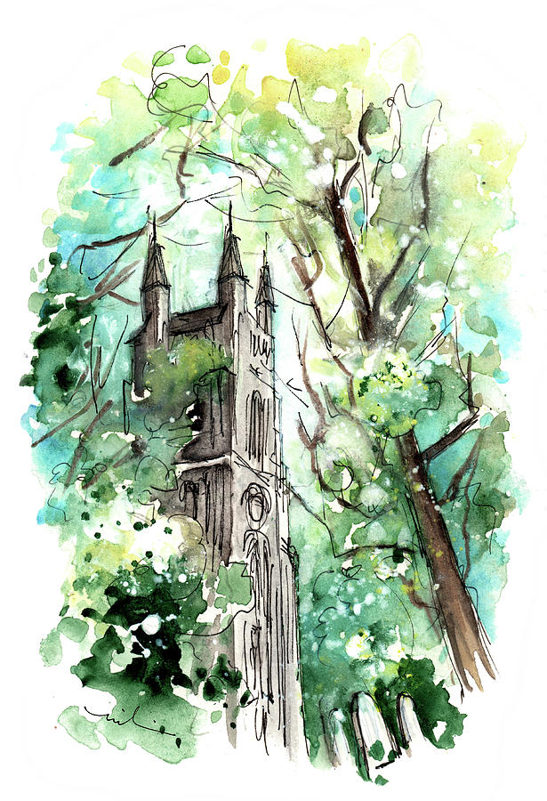 Church In Helmsley 01 Painting by Miki De Goodaboom