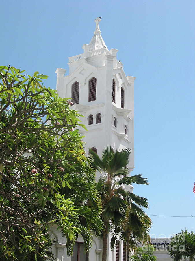 Church in Key West Photograph by Ania M Milo