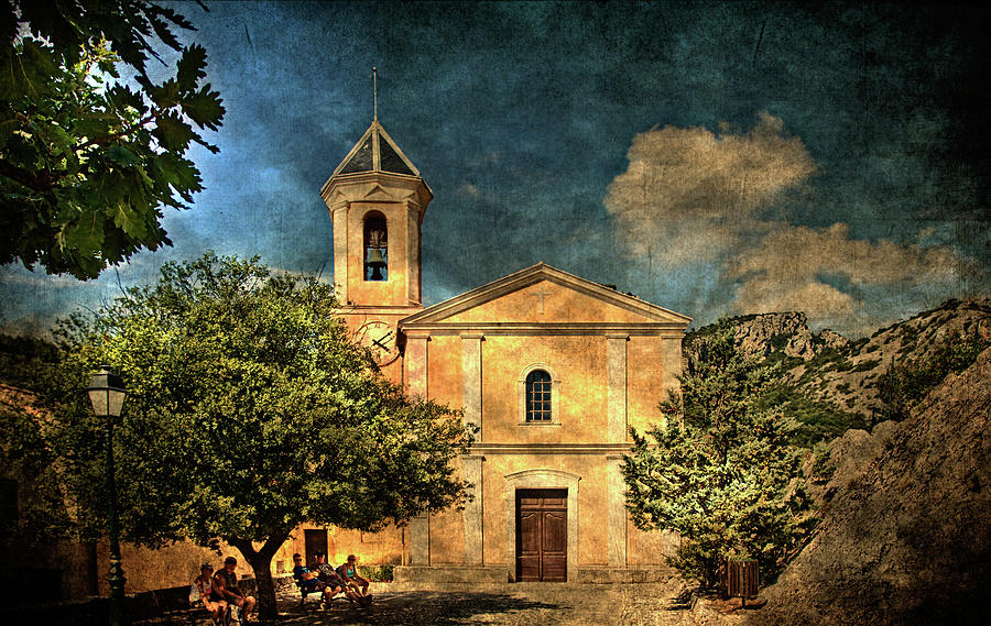 Church in Peillon Photograph by Roberto Pagani