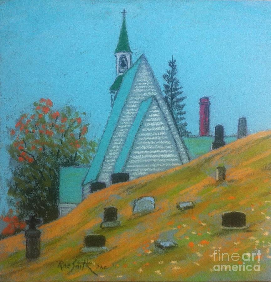 Church in Tantallon ,N.S.  Pastel by Rae  Smith