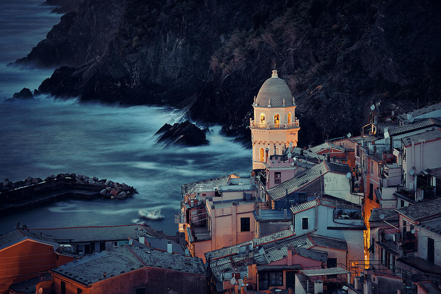 Church in Vernazza Cinque Terre  Photograph by Songquan Deng