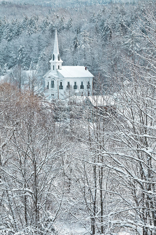 Church In Winter Wonderland Photograph by Alan L Graham