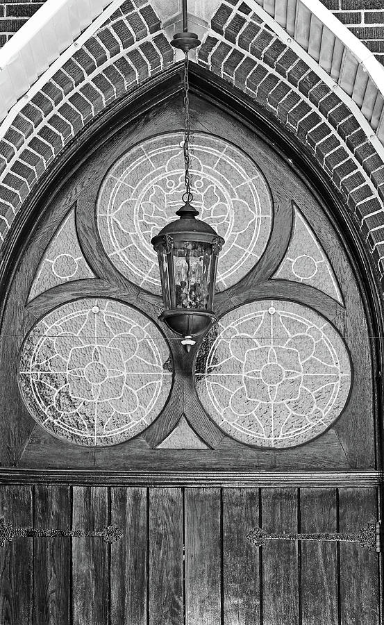 Church Lantern 3 BW Photograph by Mary Bedy