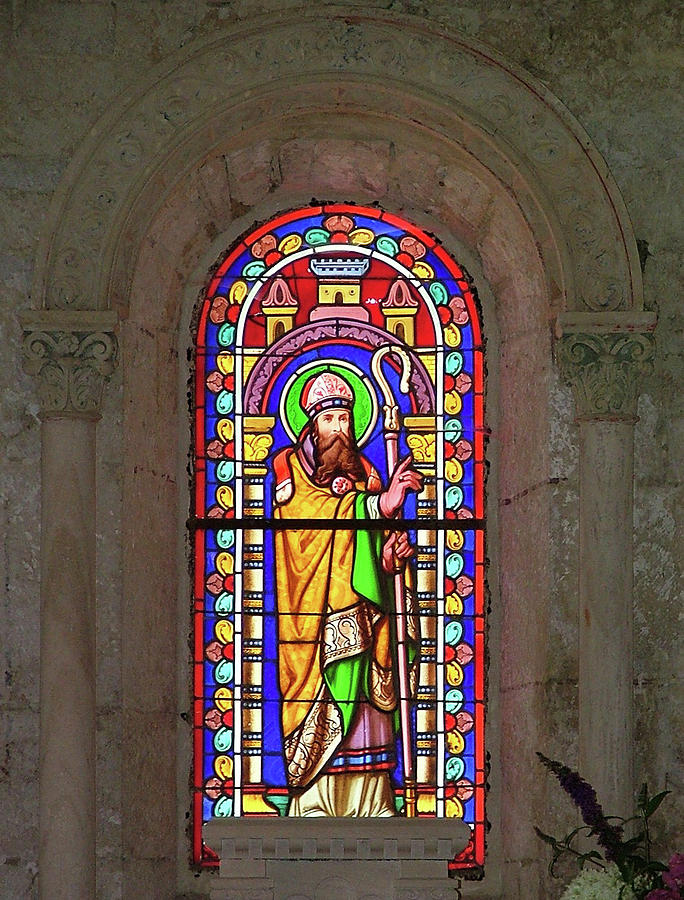 Church of Chapaize Glass Art by Photographer TL