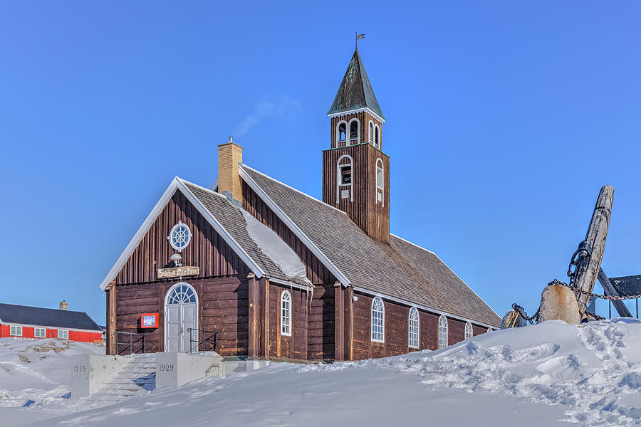 church of Ilulissat - Greenland Photograph by Joana Kruse
