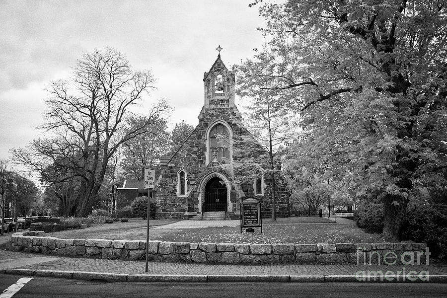 Boston Photograph - church of new jerusalem harvard university Boston USA by Joe Fox