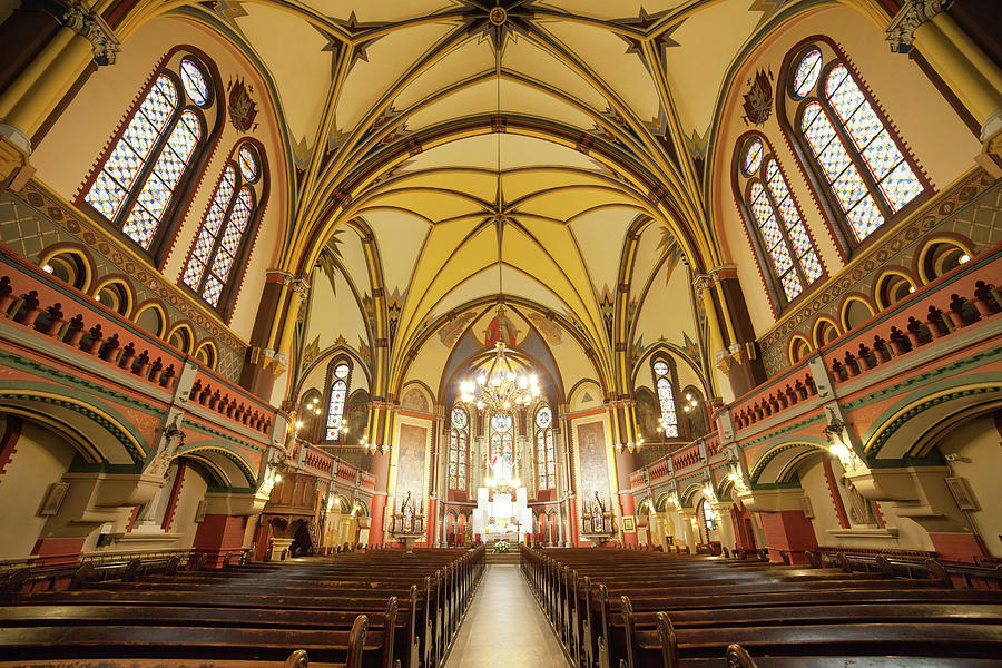 Church of Saint Catherine Interior in Torun Photograph by Artur Bogacki
