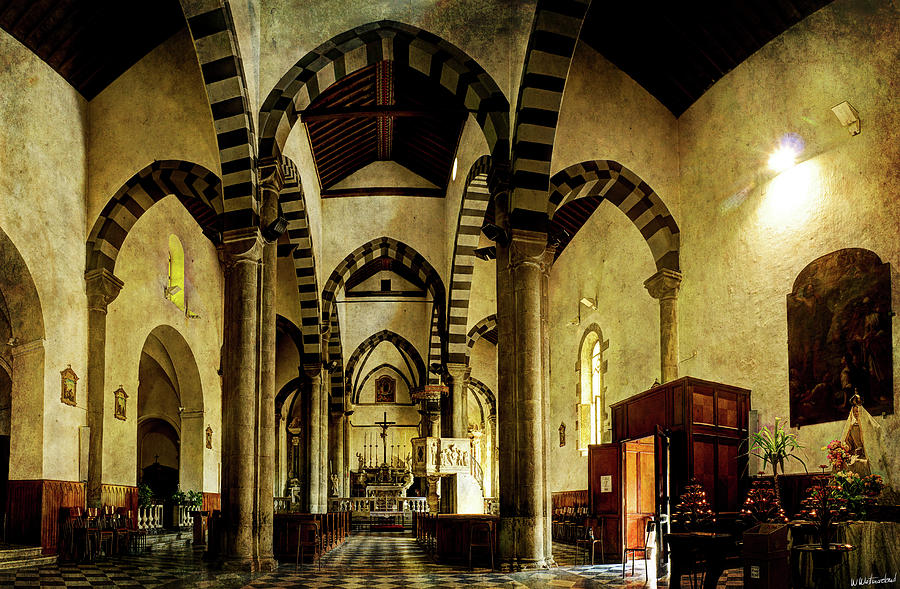 Church of San Giovanni Battista in Riomaggiore - Cinque Terre Photograph by Weston Westmoreland