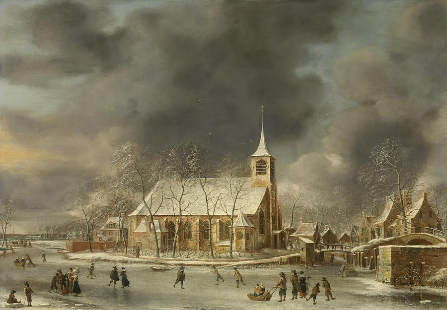 Church of Sloten  Painting by Jan Abrahamsz Beerstraten