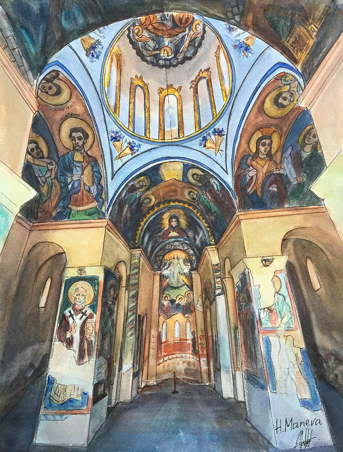 Church of St. George, Kyustendil, Bulgaria Painting by Henrieta Maneva
