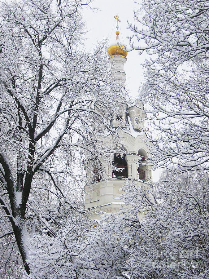 Church of St. Ilya in winter, Moscow Photograph by Irina Afonskaya