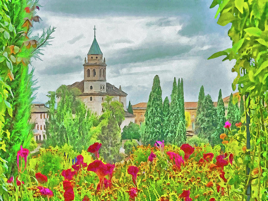 Church of St. Mary of the Alhambra Digital Art by Digital Photographic Arts