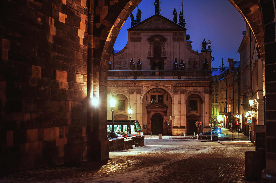 Church of St. Salvador. Prague Photograph by Jenny Rainbow