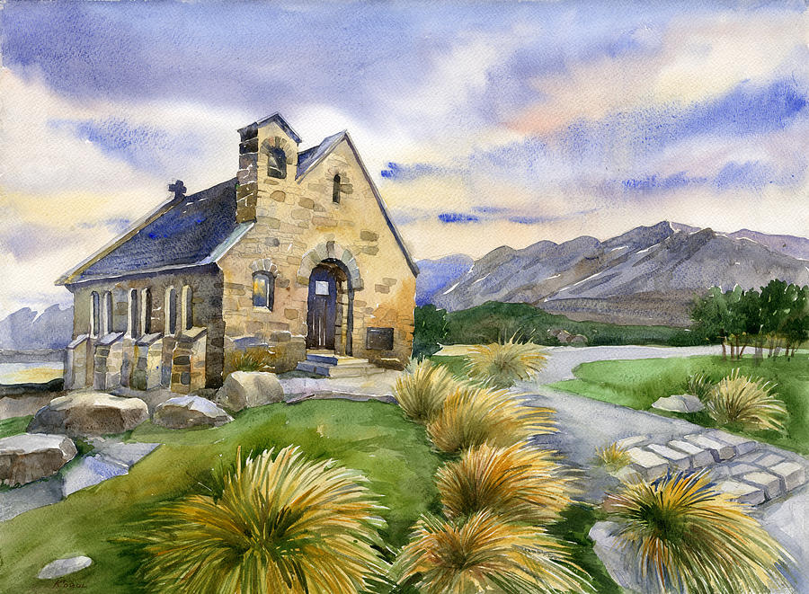 Church of the Good Shepherd Painting by Ludmila Korol - Pixels