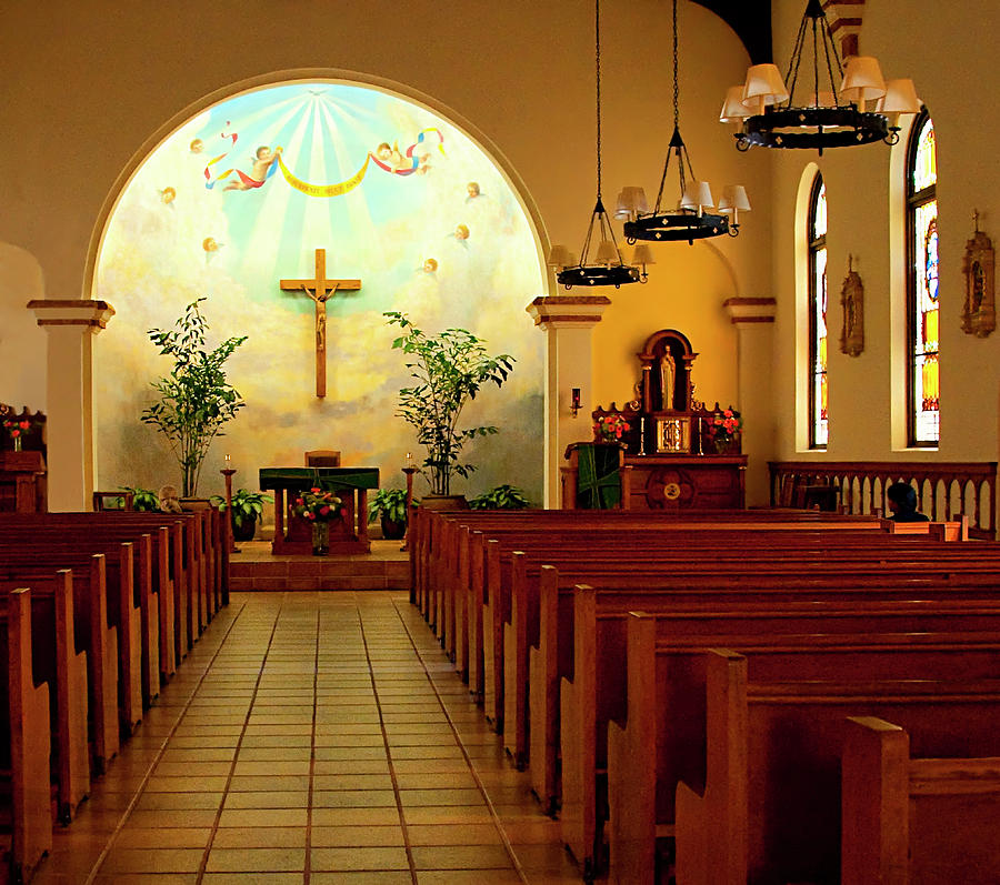 Church of the Immaculate Conception Interior - Old Town San Diego Photograph by Mitch Spence