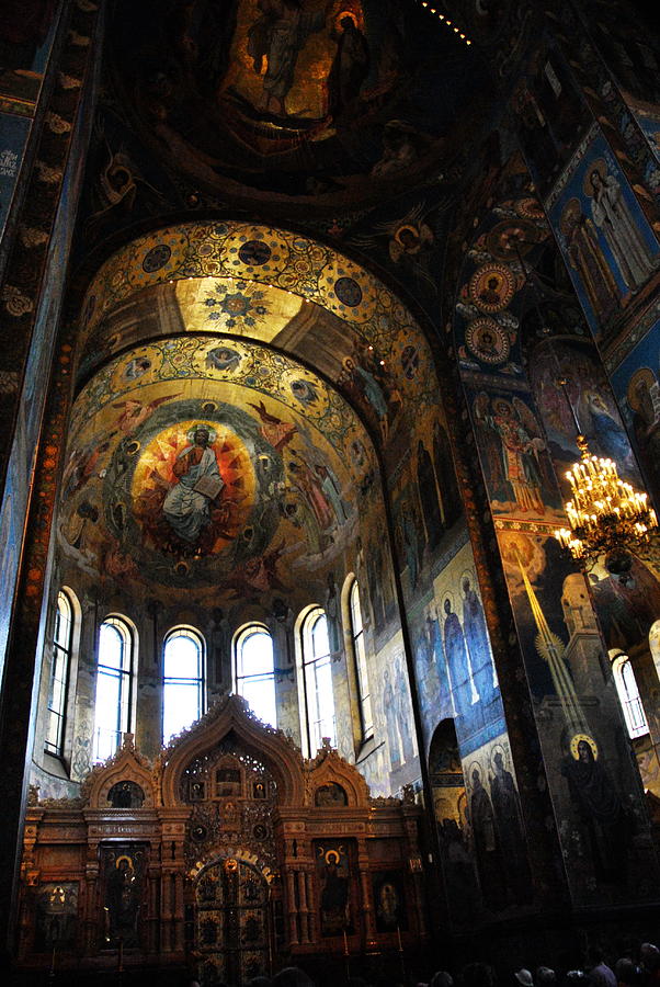  Church on Spilled Blood Interior Photograph by Jacqueline M Lewis