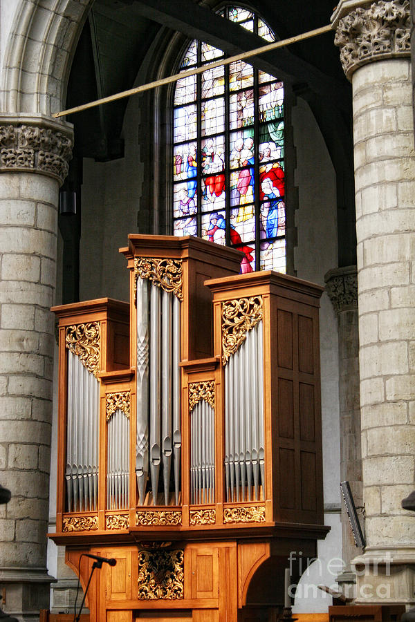 Church Organ Photograph by Timothy Hacker