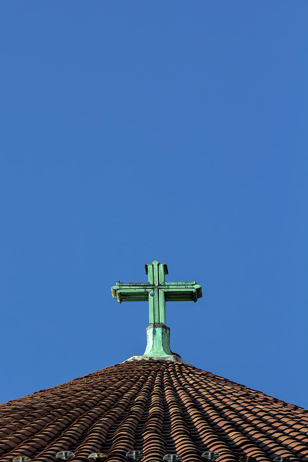 Church Roof and Cross Photograph by Robert Ullmann