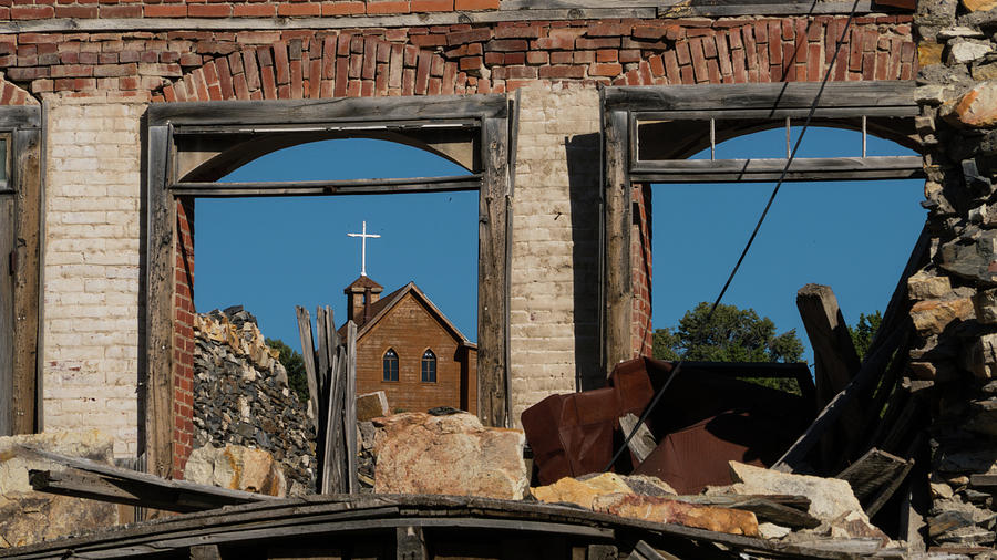Church Ruins 1 Belmont Nevada Photograph by Lawrence S Richardson Jr