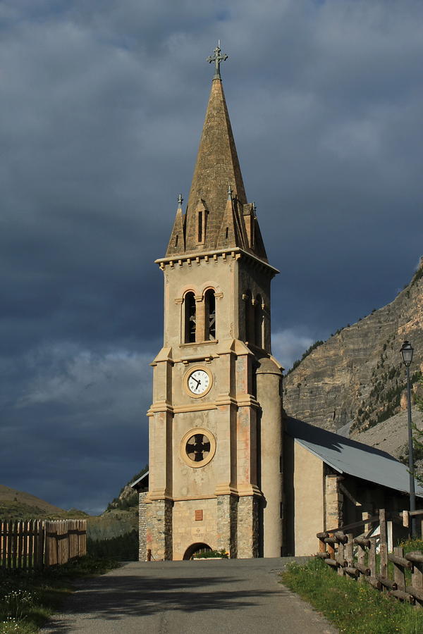 Church Saint Michel Saint Mammes, Cervieres, Alps, France Photograph by Elenarts - Elena Duvernay photo