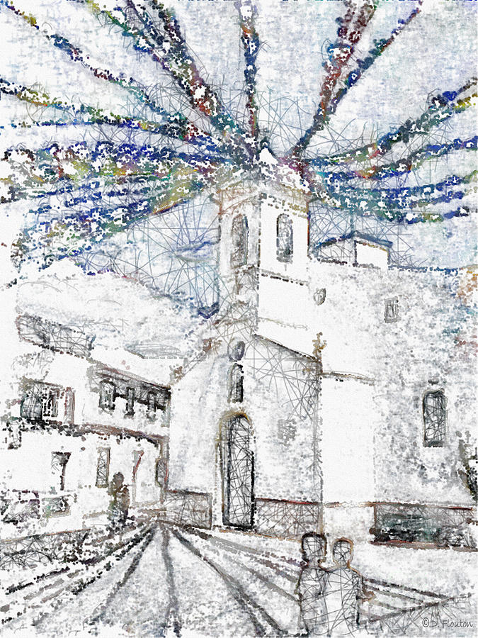 Church Square Impression Migjorn Menorca Spain Photograph by Dee Flouton