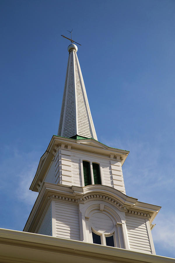 Church Steeple Photograph by David Stasiak
