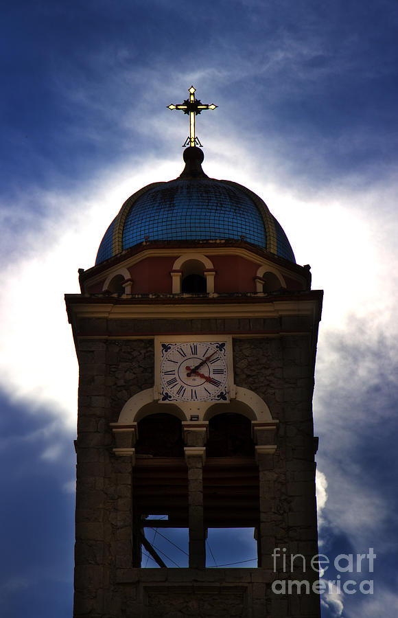 Church Steeple In Sigsig Photograph by Al Bourassa