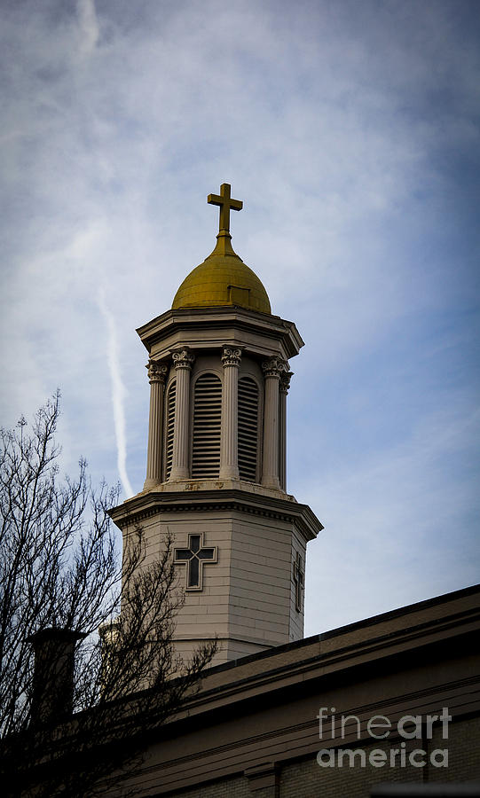 Church Steeple Nashville Photograph by Marina McLain