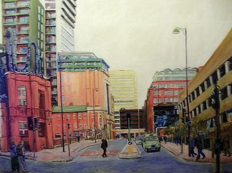 Church Street Manchester Painting by Rosanne Gartner