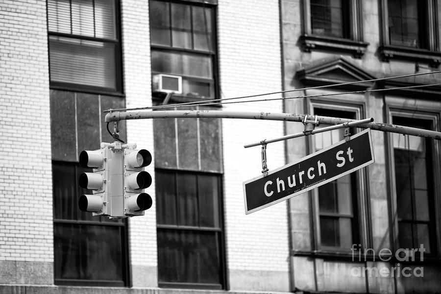 Church Street New York City Photograph by John Rizzuto