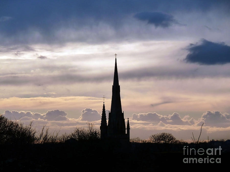 Church top silhouette Photograph by Francesca Mackenney