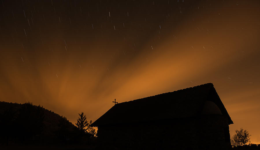 Church under the stars Photograph by Michalakis Ppalis