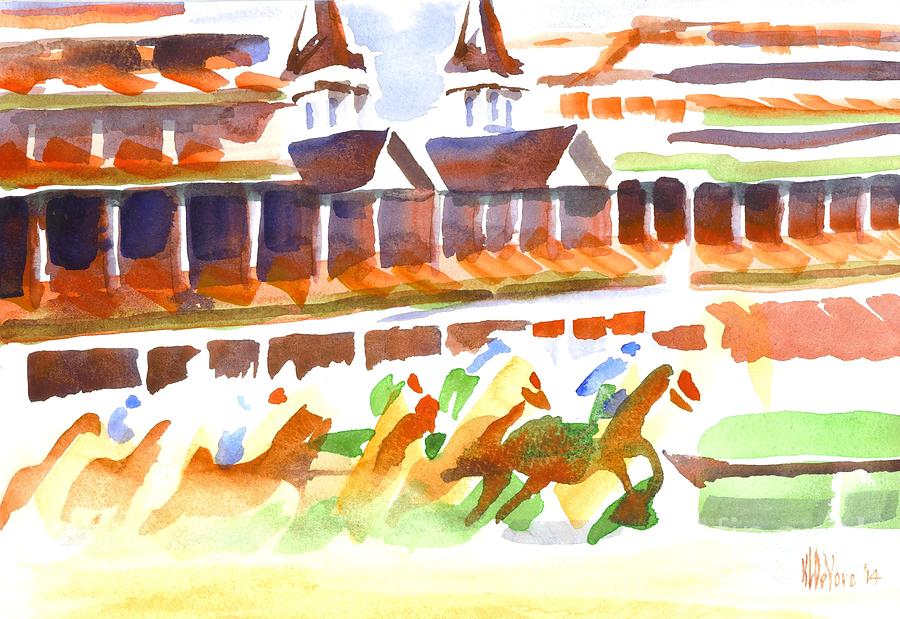 Churchill Downs Watercolor Painting by Kip DeVore