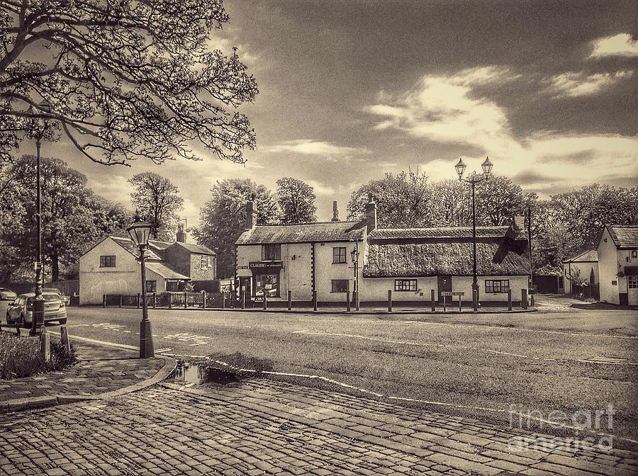 Churchtown Village in Sepia Photograph by Joan-Violet Stretch