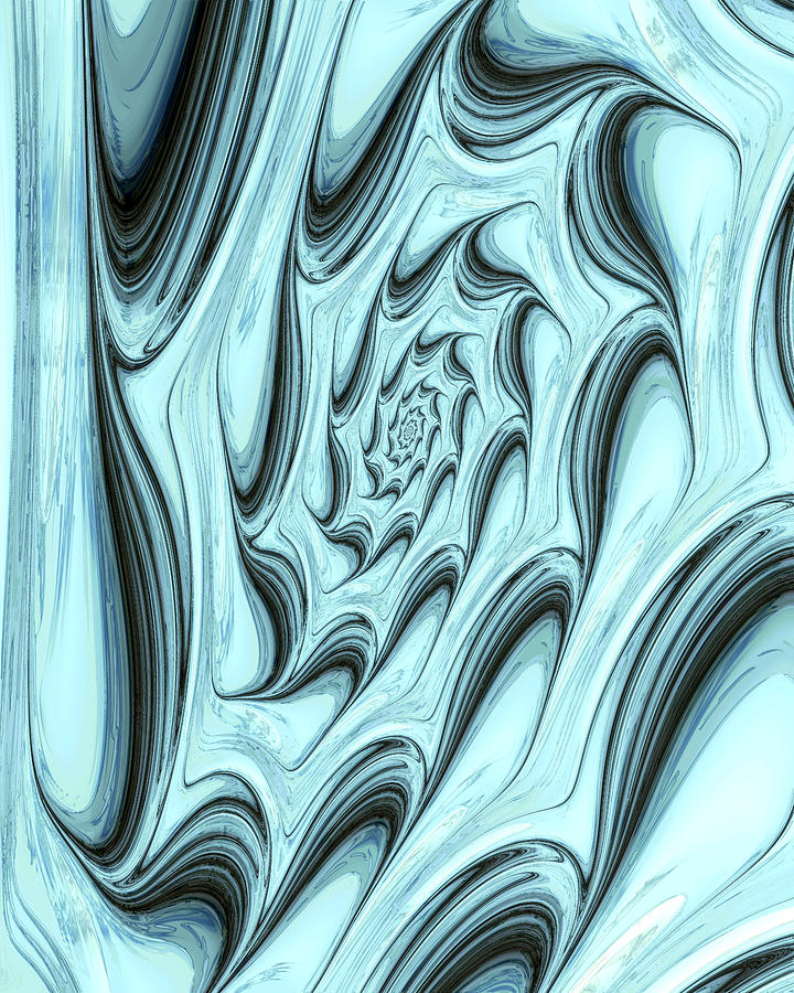 Abstract Digital Art - Churning by Kevin Trow