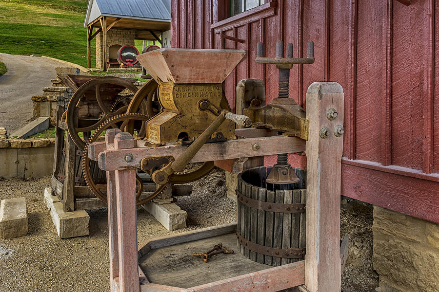 Cider Making Equipment Hermann Farm MO DSC2965_16 Photograph by Greg