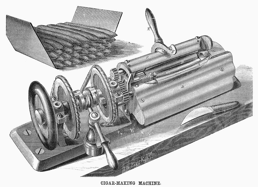Cigar-making Machine, 1870 Photograph by Granger