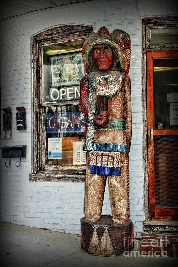 Cigar Store Indian Photograph by Paul Ward