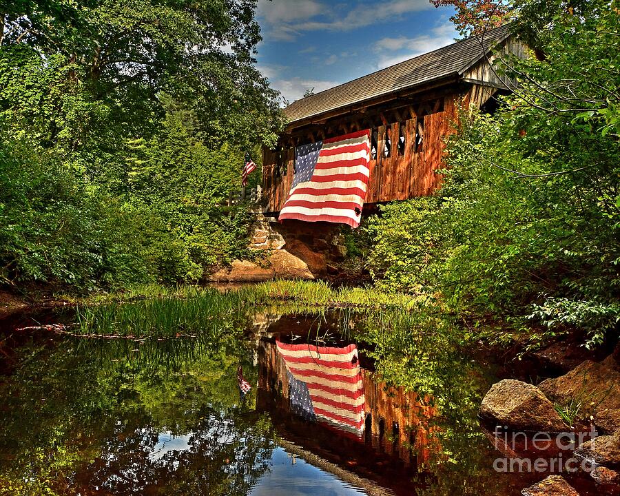 Cilleyville Covered Bridge Photograph by Steve Brown