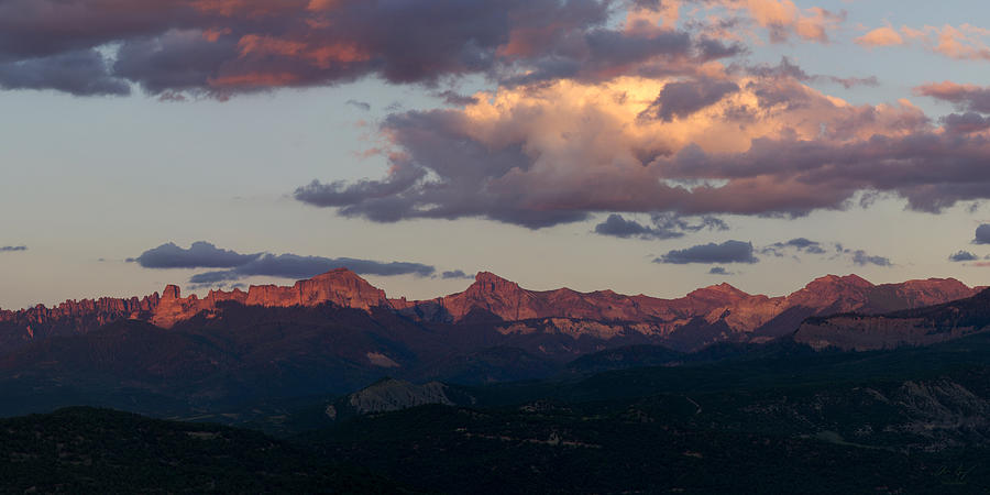 Cimmaron Sunset Panorama Photograph by Aaron Spong