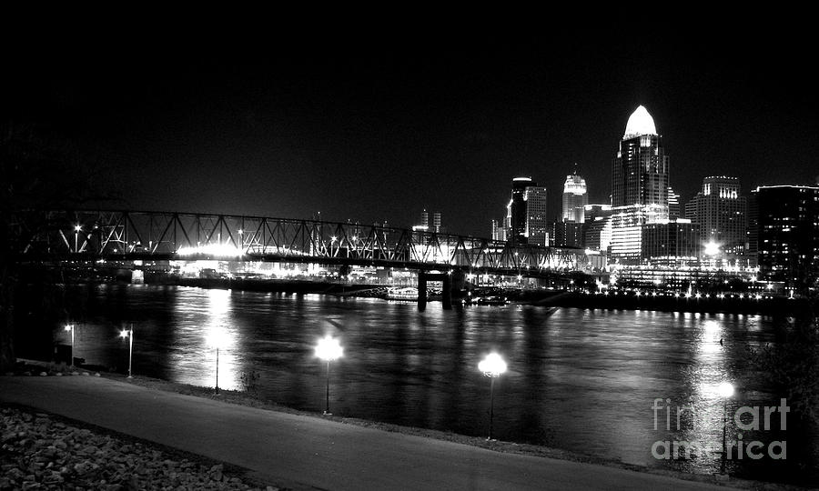 Cincinnati and Ohio River Photograph by Keiko Richter