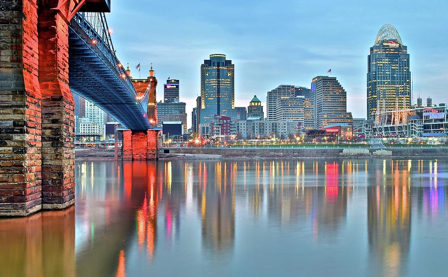 Cincinnati Photograph - Cincinnati At Ground Level by Frozen in Time Fine Art Photography Cincinnati Photograph - Cincinnati At Ground Level by Frozen in Time Fine Art Photography