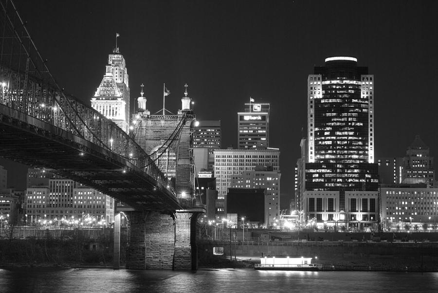 Cincinnati at Night Photograph by Russell Todd