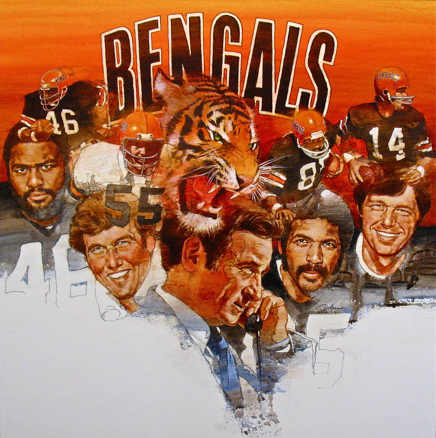 Cincinnati Bengals Painting by Cliff Spohn