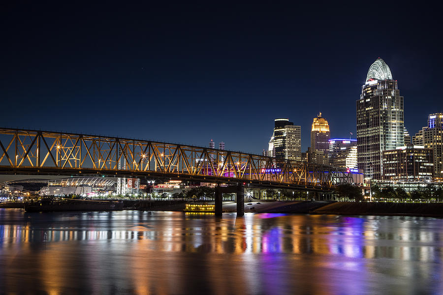 Cincinnati Blue Hour Photograph by John McGraw