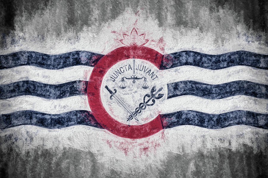 Cincinnati City Flag Digital Art by JC Findley